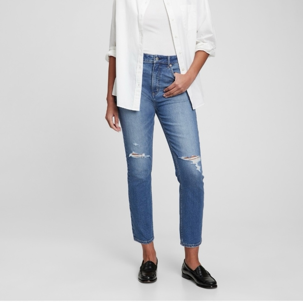 GAP Vintage Slim Sky High | 29-8R | Medium Destructed